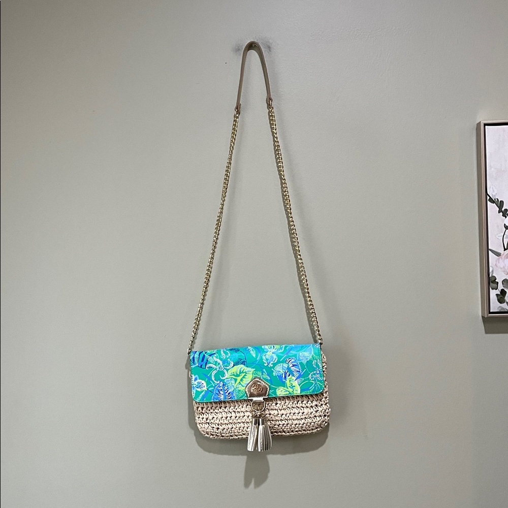 🎆Tropical Woven Crossbody Bag with Tassel